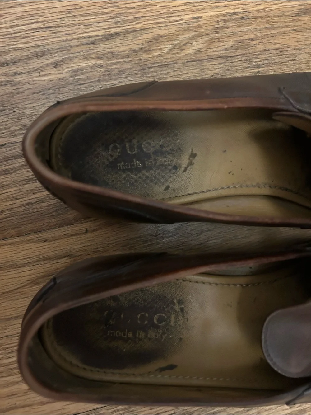 Gucci Classic Brown Leather Men's Bit Loafers